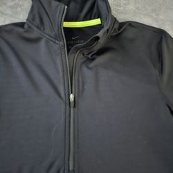 Nike Dri-Fit Quarter-zip Pullover Size:M Color:Black 