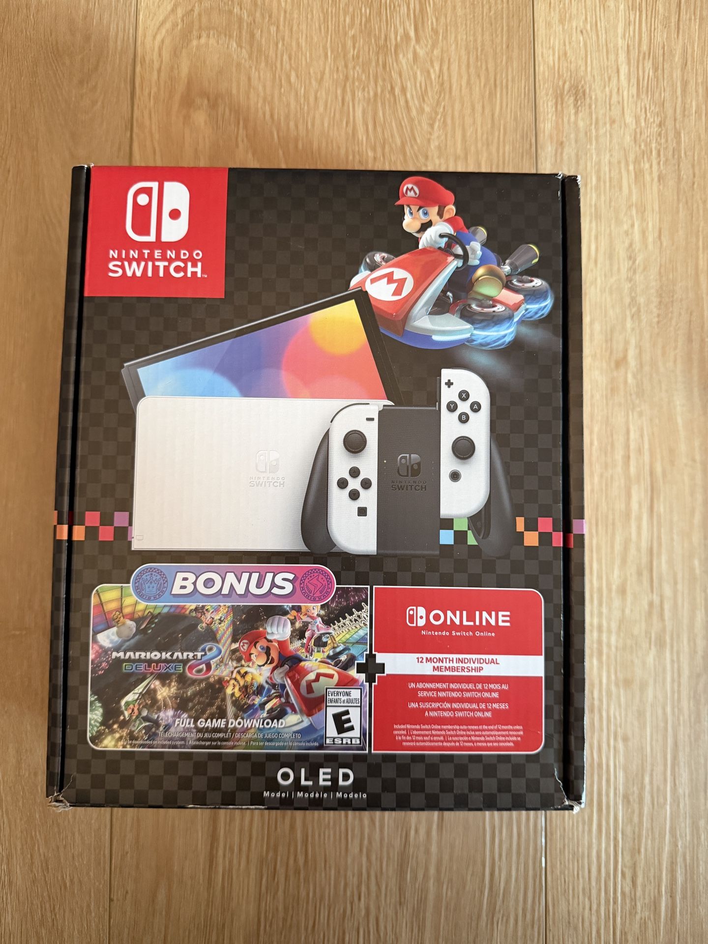 Nintendo Switch OLED Special Edition White Mario Kart New