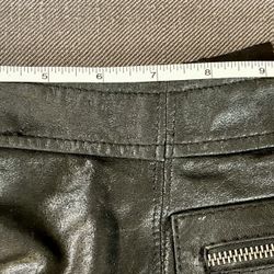 Micro Mini Skirt In Smooth Supple Leather - XS