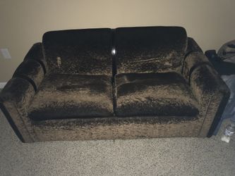 Brown Sofa & Chair