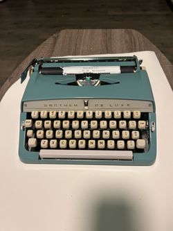 Blue Brother Typewriter