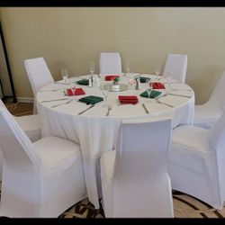 Spandex Chair Covers White, Black, Ivory $1/each
