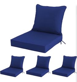 Outdoor Patio Seat cushions. 24”x24” Navy