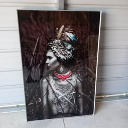 WOMAN NATIVE WALL ART (Free Delivery If Needed)