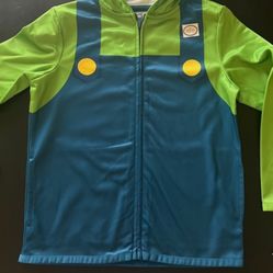 BOY'S SUPER MARIO NINTENDO-LUIGI FULL ZIP JACKET -NEW SZ 6, 7, OR 8