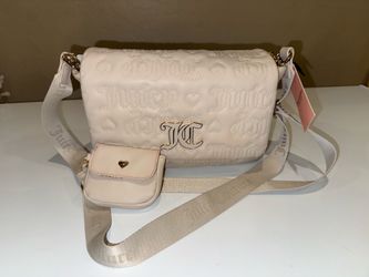 Juicy couture pink league large flap over shoulder bag