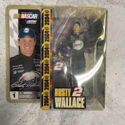 Rusty Wallace #2 Nascar 2004 Action Figure 