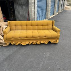 Vintage Yellow Couch 