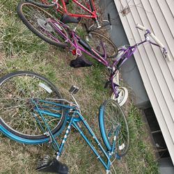 Bikes As Is $25 Each. Most Need New Tubes 