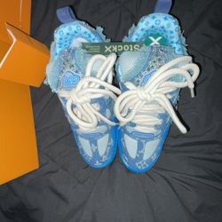 Louis Vuitton Blue Swarovski Monogram Skates/Lv Skates – Size 9 – Perfect Condition