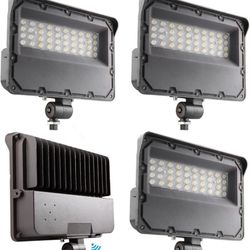4 Pack 75W LED Flood Security Lights Automatic
