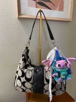 Coach Signature Canvas Hobo Shoulder Bag