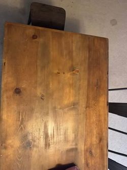 Solid Wood Dining Table + Bench