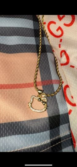Small 18K Gold Filled Hello Kitty Pendant