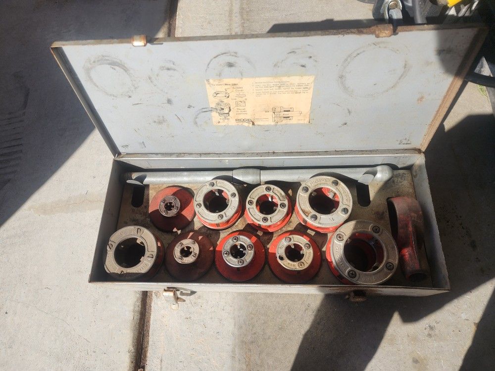 Ridgid Pipe Theader Dies