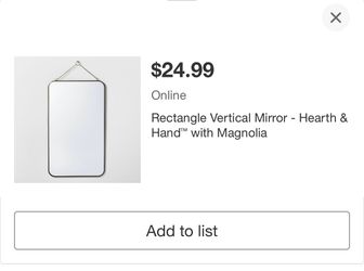 Hearth & Hand with Magnolia mirror