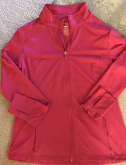 Danskin Women’s Fitted Pink Track Jacket