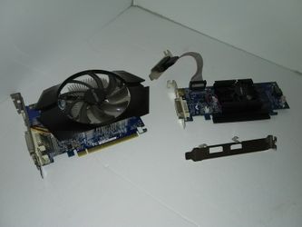 Two graphics cards, used but work