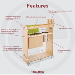 Cabinet Door Mounted Storage Soft Closing 