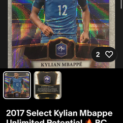 Mbappé 2017 2018 World Cup rookie card