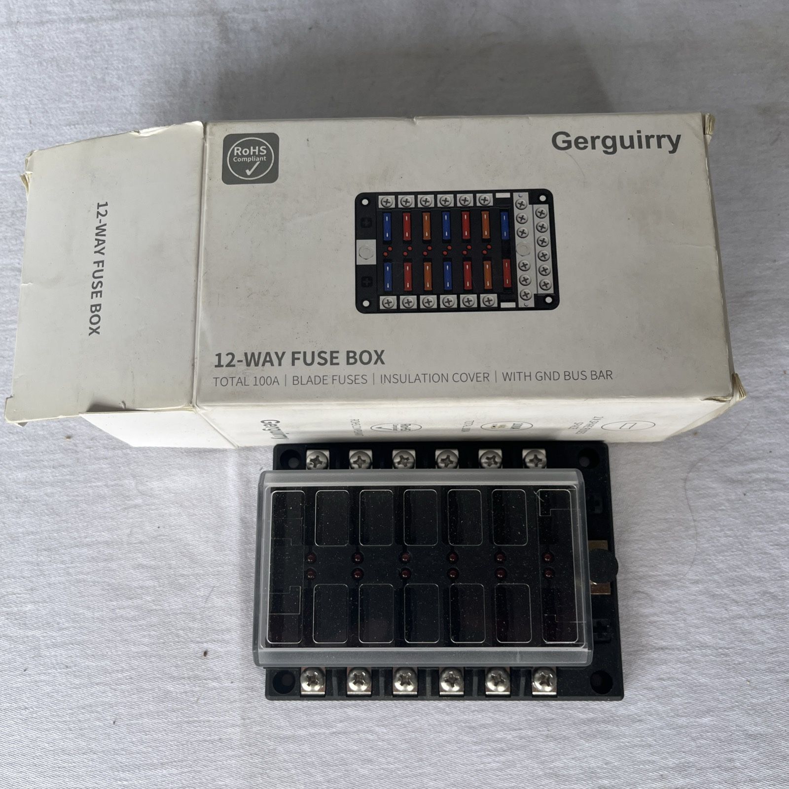Read Description. 12 Way Fuse Box 32V 100A