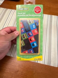 SESAME STREET DreamGear Decal Set for NINTENDO DSi XL System Elmo Grouch - NEW