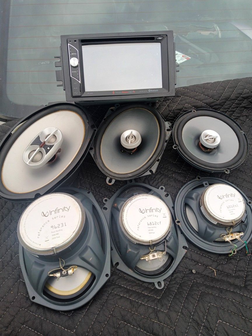 Power Precision Double Din Two Infiniti 6x9s Two Infinity 6x8 And Two Infiniti 6.5