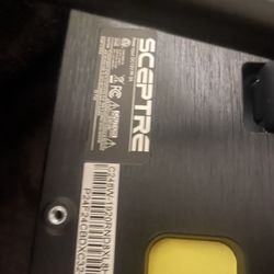 24in curved monitor with a 75Hz and HDMI and with a power cord 