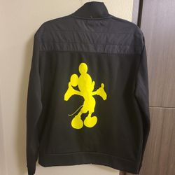 Kenneth Cole/Disney Mens Jacket Black Zip Up Denali Fleece Size M