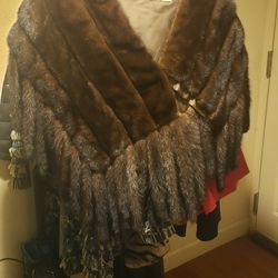 MINK TAIL CAPE