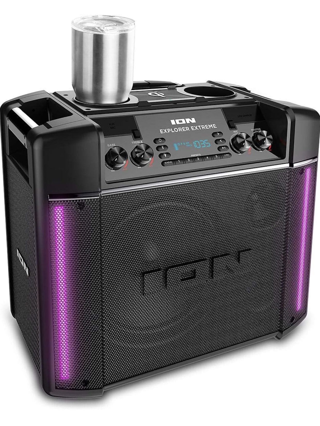 ION Audio Explorer Extreme High Power All Weather Speaker with Wireless Charging