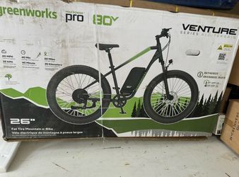 Greenworks 80V Venture Series 26” All-Terrain Fat Tire Electric Mountain Bike