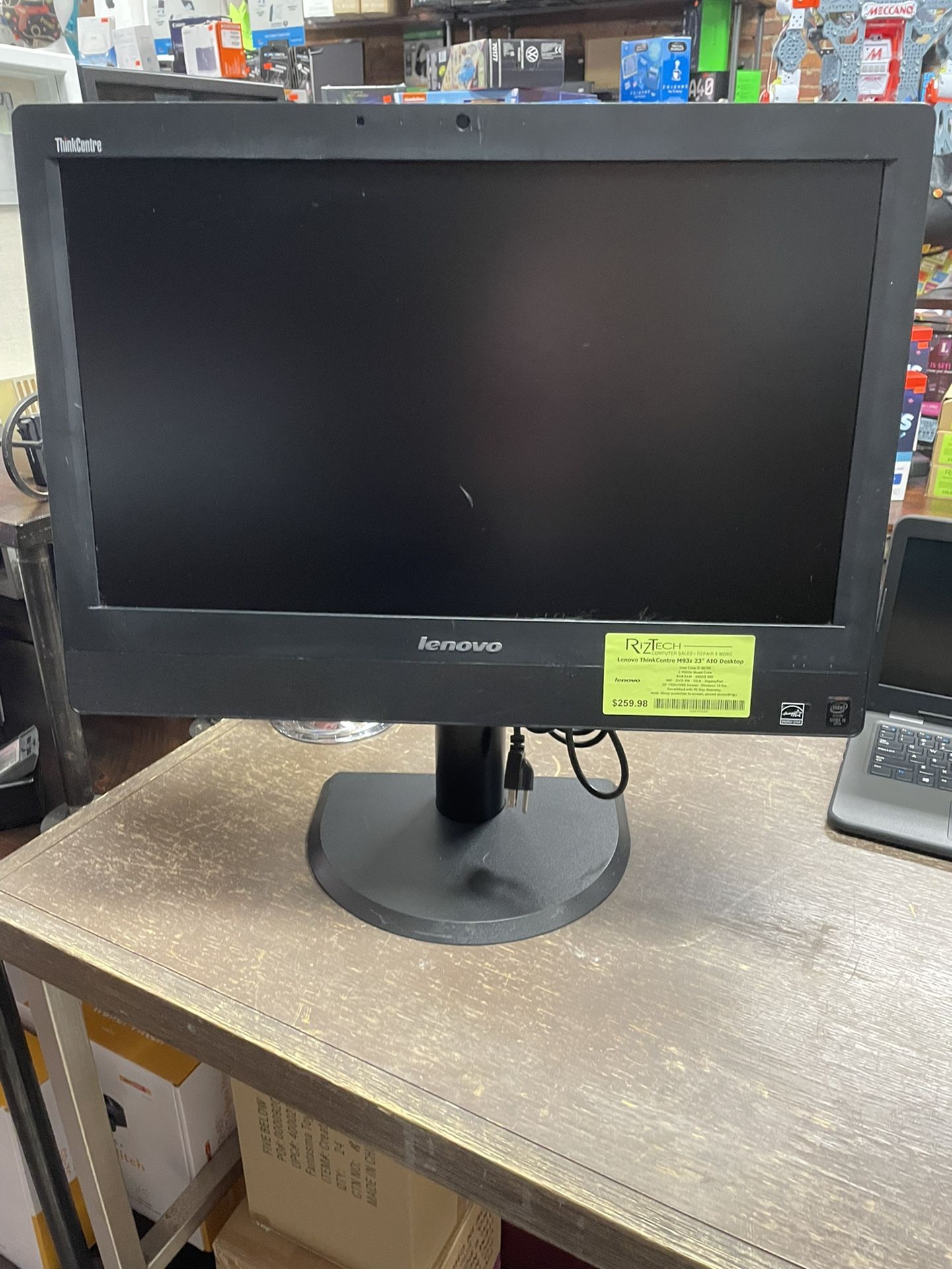 Lenovo ThinkCentre M93z All in One Desktop 23”i5 Quad Core Windows 10 Pro 8GB RAM 240GB SSD