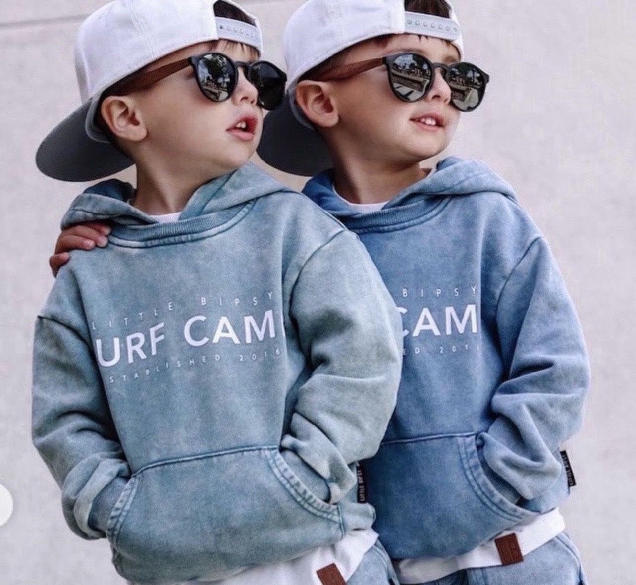 NWT Little Bipsy Teal Summer Surf Camp Hoodie Kids size 9-10