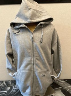 Grey pro club zip up size M