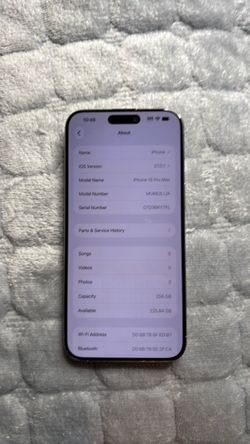 Apple iPhone 15 Pro Max 256GB ($450) OBO