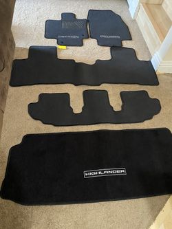 Toyota Highlander 2020-2021 Floor Mats And Cargo Mat