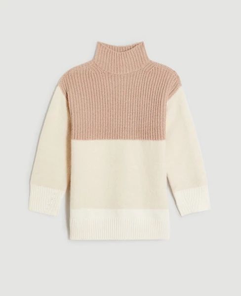 Ann Taylor Colorblock Tunic Sweater