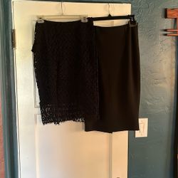 2 Women’s Black Skirts  - Small