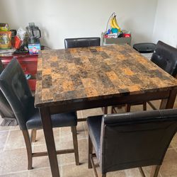 Counter Height Dining And 4 Chairs