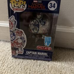 Marvel Studios MCU Captain Marvel Avengers Art Series Target Exclusive Funko Pop Vaulted/Retired