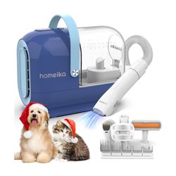 New Homeika 3L Pet Grooming Kit & Dog Hair Vacuum, 99% Pet Hair Suction Groomer