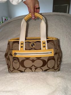 Coach Signature Canvas Mini Tote Bag