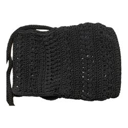 The Sak Classic Black Woven Crocheted Crossbody Purse