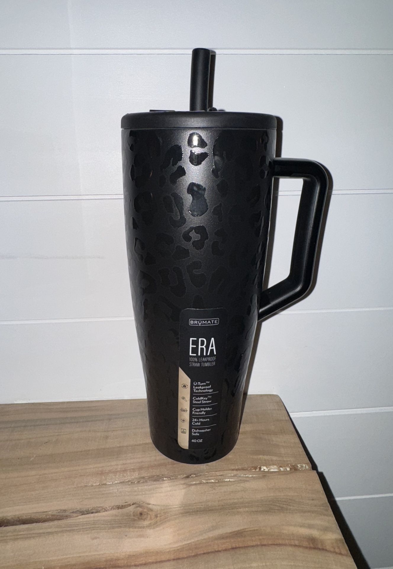 Brumate Era Black Leopard Tumbler