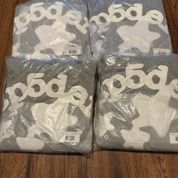 Brand New Grey Sp5derz Hoodie