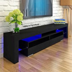 Brand new 63” TV stand entertainment center wall unit with L.E.D lights