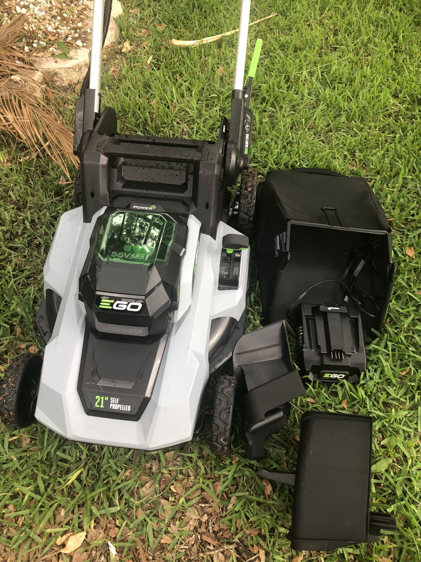 New Ego 2110SP 56 V Battery Powered 21” Lawn Mower; Comes W/charger But No BAGGER/NO BATTERY!