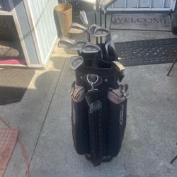 Golf Men’s RH Golden Bear Drivers Dura Tour Irons Physics Bag