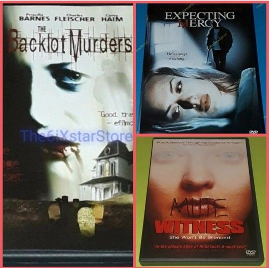 THE BACKLOT MURDERS DVD Horror Movie Lot Indie Expecting Mercy Mute Witness